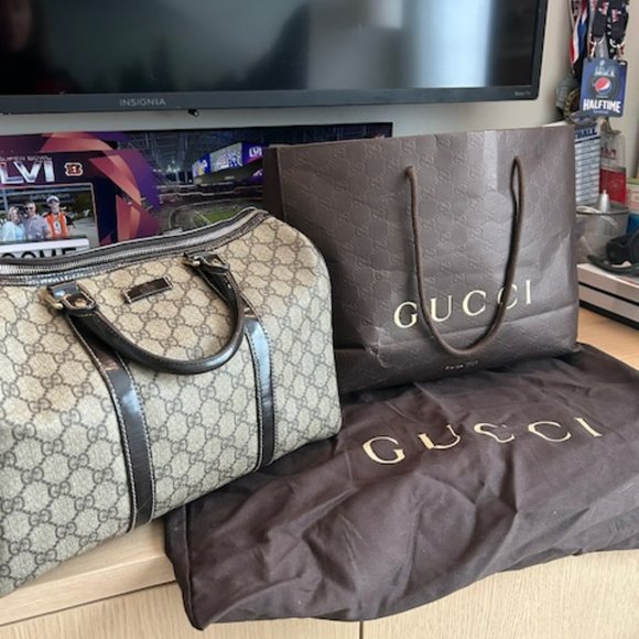 Authentic Gucci top handle "Boston" bag - Medium - Picture 2 of 10